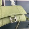 6930e3486e68136f4d9b25c6 New Large and Small Size 235 Balencia Paris House, This Season's Highlight Crocodile Texture Hourglass Bag
