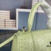 6930e3486e68136f4d9b25c8 New Large and Small Size 235 Balencia Paris House, This Season's Highlight Crocodile Texture Hourglass Bag