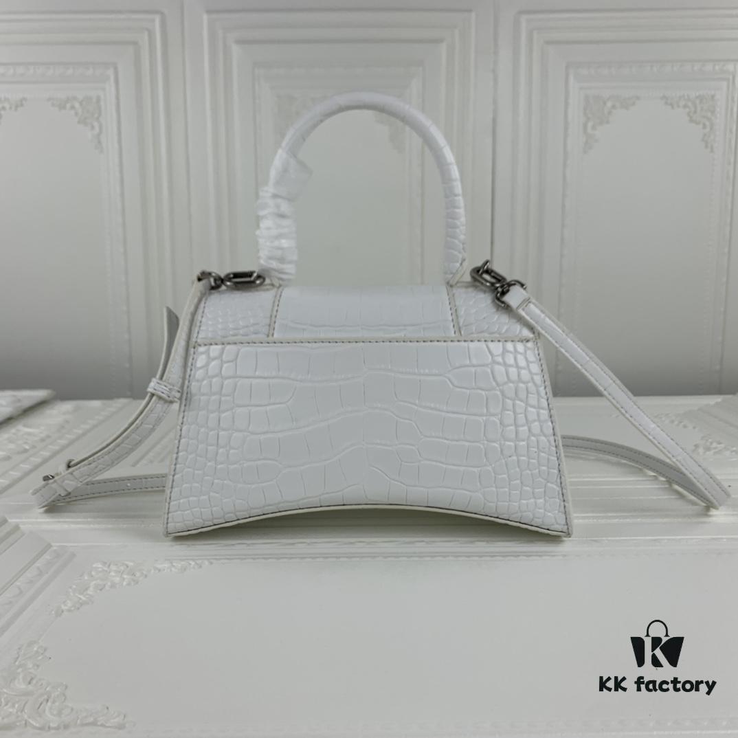 New Large and Small Size 235 Balencia Paris, This Season's Highlight Crocodile Texture Hourglass Bag