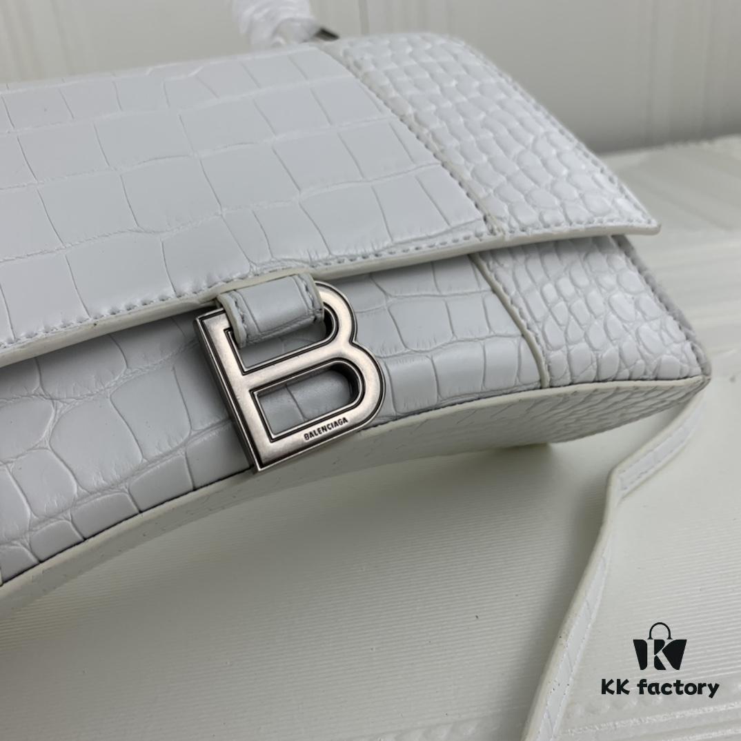 New Large and Small Size 235 Balencia Paris, This Season's Highlight Crocodile Texture Hourglass Bag