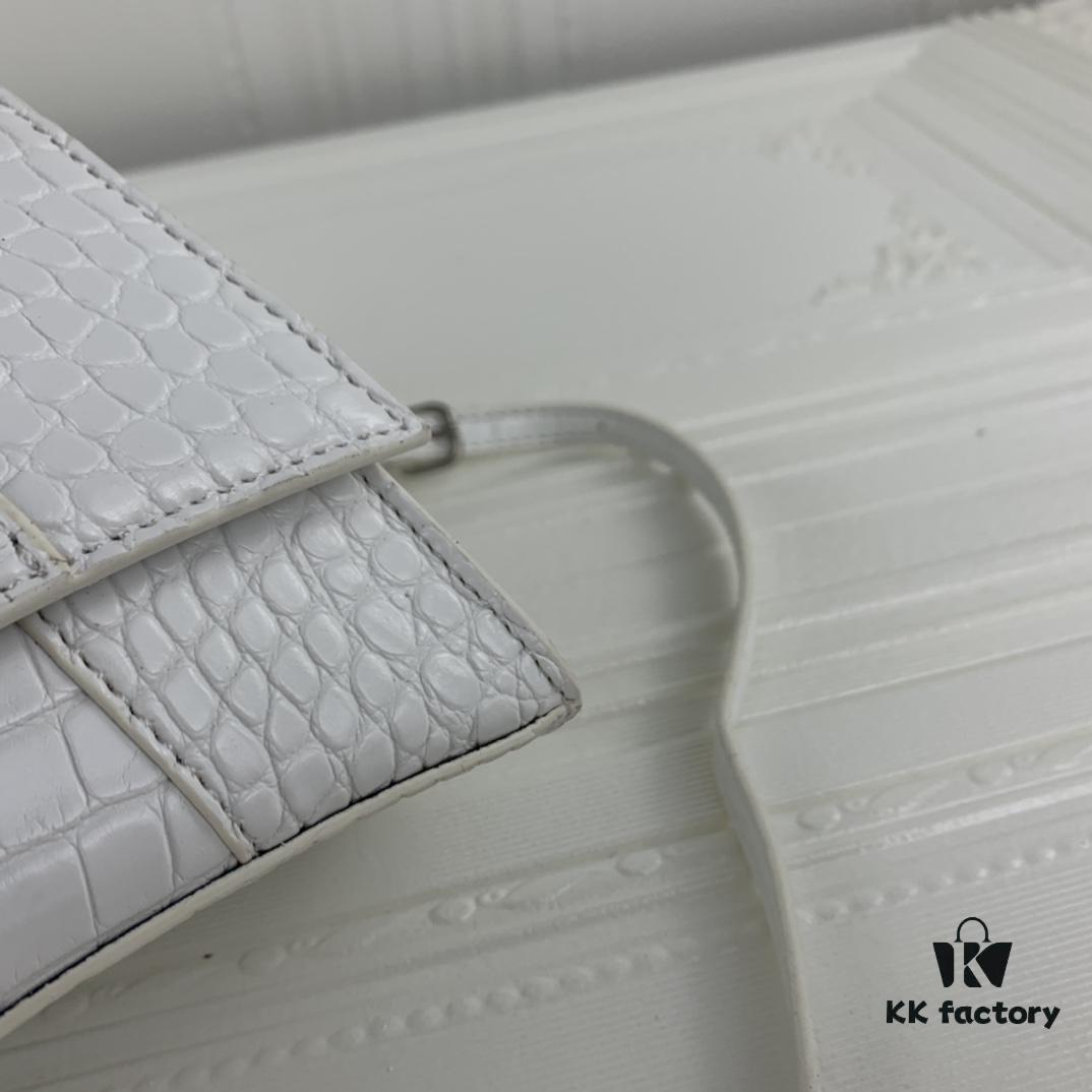New Large and Small Size 235 Balencia Paris, This Season's Highlight Crocodile Texture Hourglass Bag