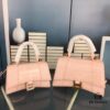 6930e3646e68136f4d9b25ee New Large and Small Size 235 Balencia Paris House This Season's Heavyweight Crocodile Texture Hourglass Bag