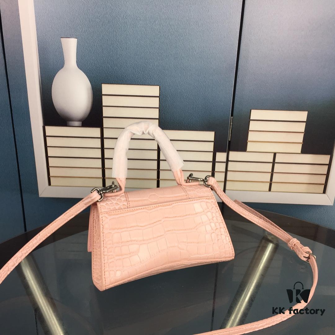 New Large and Small Size 235 Balencia Paris, This Season's Highlight Crocodile Texture Hourglass Bag