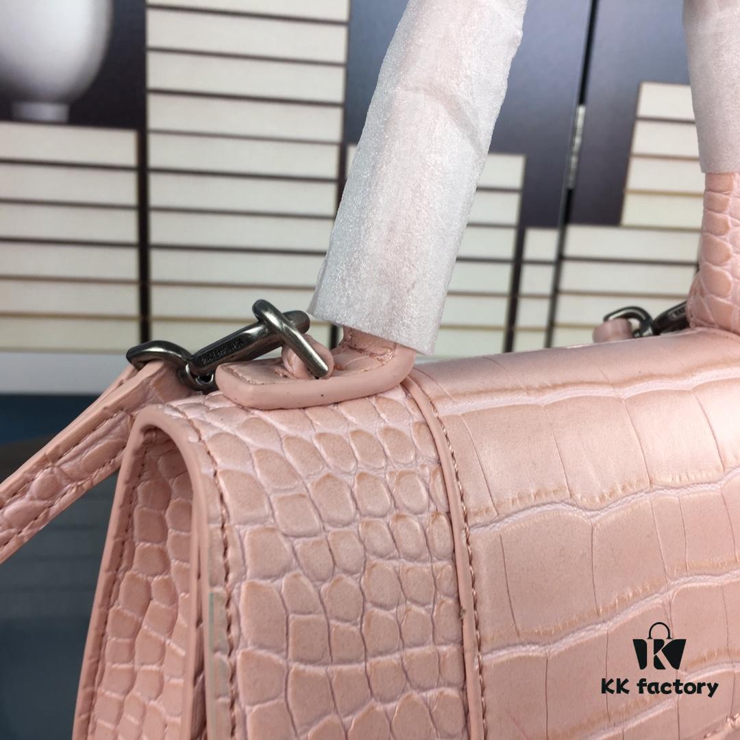 New Large and Small Size 235 Balencia Paris, This Season's Highlight Crocodile Texture Hourglass Bag