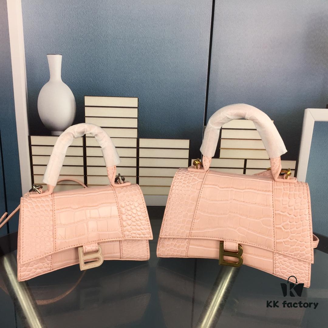 New Large and Small Size 235 Balencia Paris, This Season's Highlight Crocodile Texture Hourglass Bag