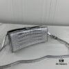 6930e37d6e68136f4d9b2610 New Large and Small 235 Balencia Paris House, This Season's Heavyweight Crocodile Texture Hourglass Bag