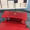 6930e3906e68136f4d9b262b New Large/Small 235 Balencia Paris House, This Season's Highlight Crocodile Texture Hourglass Bag