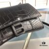 6930e3a76e68136f4d9b2655 New Large/Small Size 235 Balencia Paris, This Season's Highlight Crocodile Texture Hourglass Bag