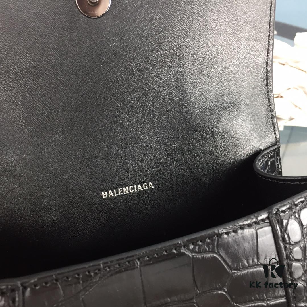 6930e3aa6e68136f4d9b265b New Large/Small Size 235 Balencia Paris, This Season's Highlight Crocodile Texture Hourglass Bag
