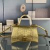 New Arrival☀Balencia Paris Home, This Season's Highlight [Crocodile Black] Hourglass Bag