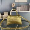 New Arrival☀Balencia Paris Home, This Season's Highlight [Crocodile Black] Hourglass Bag