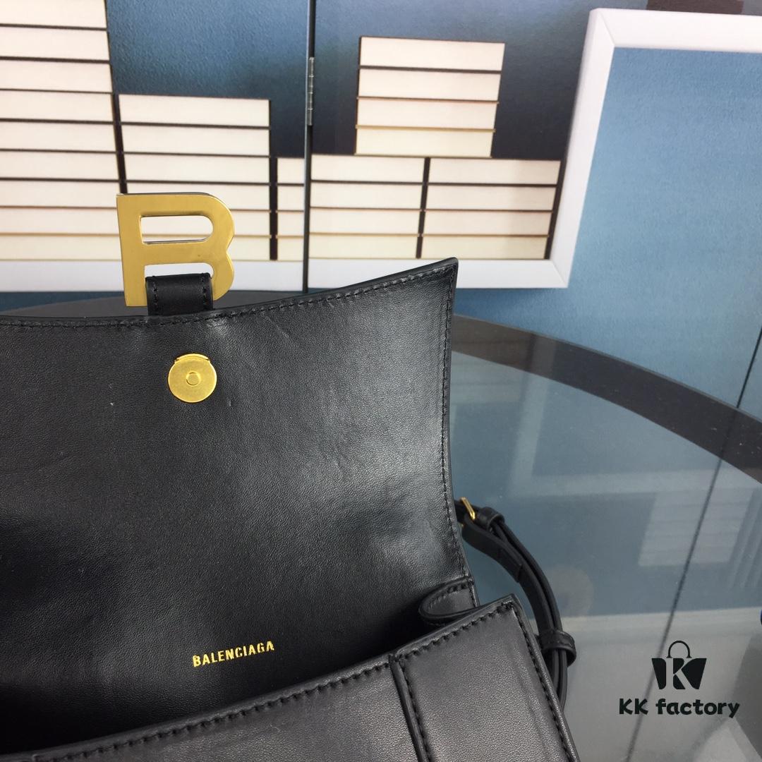 New Large and Small 235 Balencia Paris House, This Season's Highlighted Plain Weave Hourglass Bag