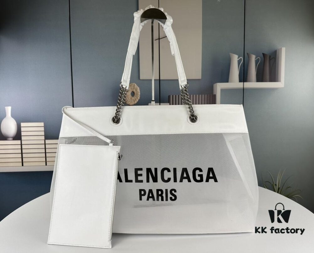 6930e3ce6e68136f4d9b2694 Balenciaga Latest Runway Transparent Shopping Bag - Large Size 260, Small Size 250