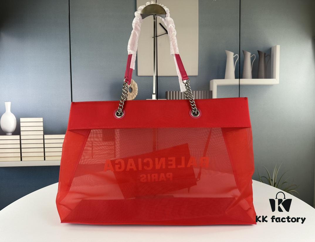 6930e3d46e68136f4d9b269f Balenciaga Latest Runway Transparent Shopping Bag - Large Size 260, Small Size 250