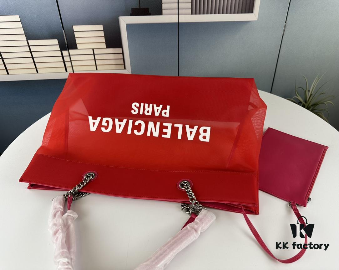 6930e3d46e68136f4d9b26a1 Balenciaga Latest Runway Transparent Shopping Bag - Large Size 260, Small Size 250