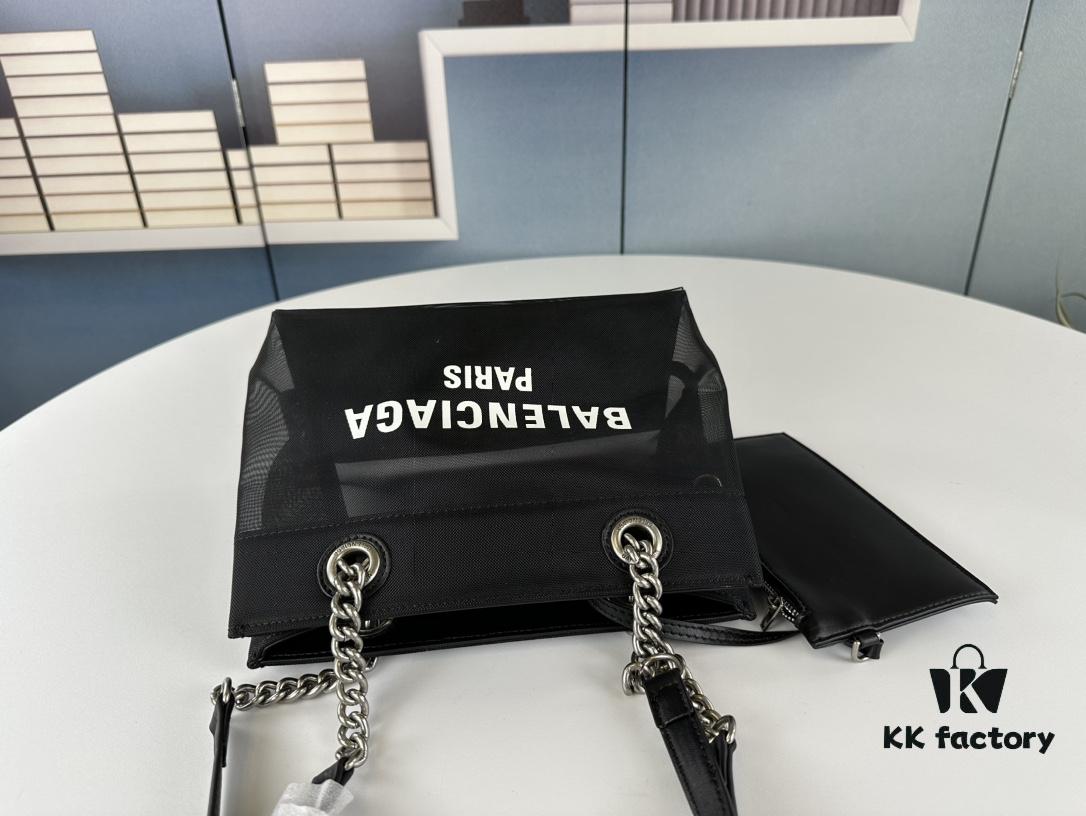 6930e3d96e68136f4d9b26aa Balenciaga Latest Runway Transparent Shopping Bag - Large Size 260, Small Size 250