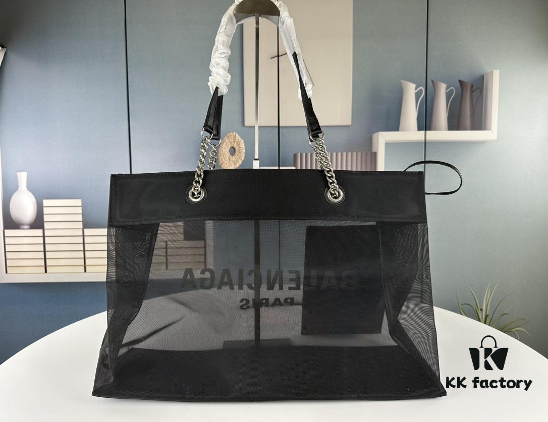 6930e3db6e68136f4d9b26ae Newest Transparent Shopping Bag from Balenciaga, Large Size 260, Small Size 250, Runway Edition