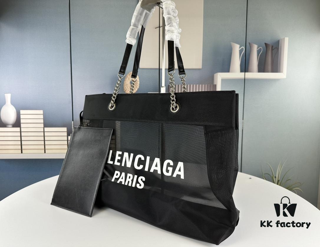 6930e3de6e68136f4d9b26af Newest Transparent Shopping Bag from Balenciaga, Large Size 260, Small Size 250, Runway Edition