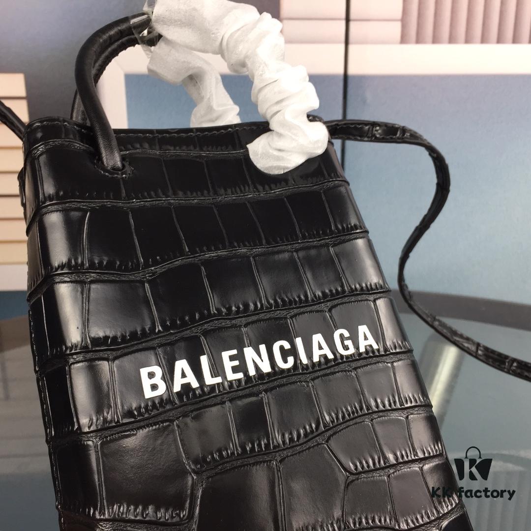 6930e41e6e68136f4d9b271b Crocodile Texture 🔥Balenciaga Phone Bag