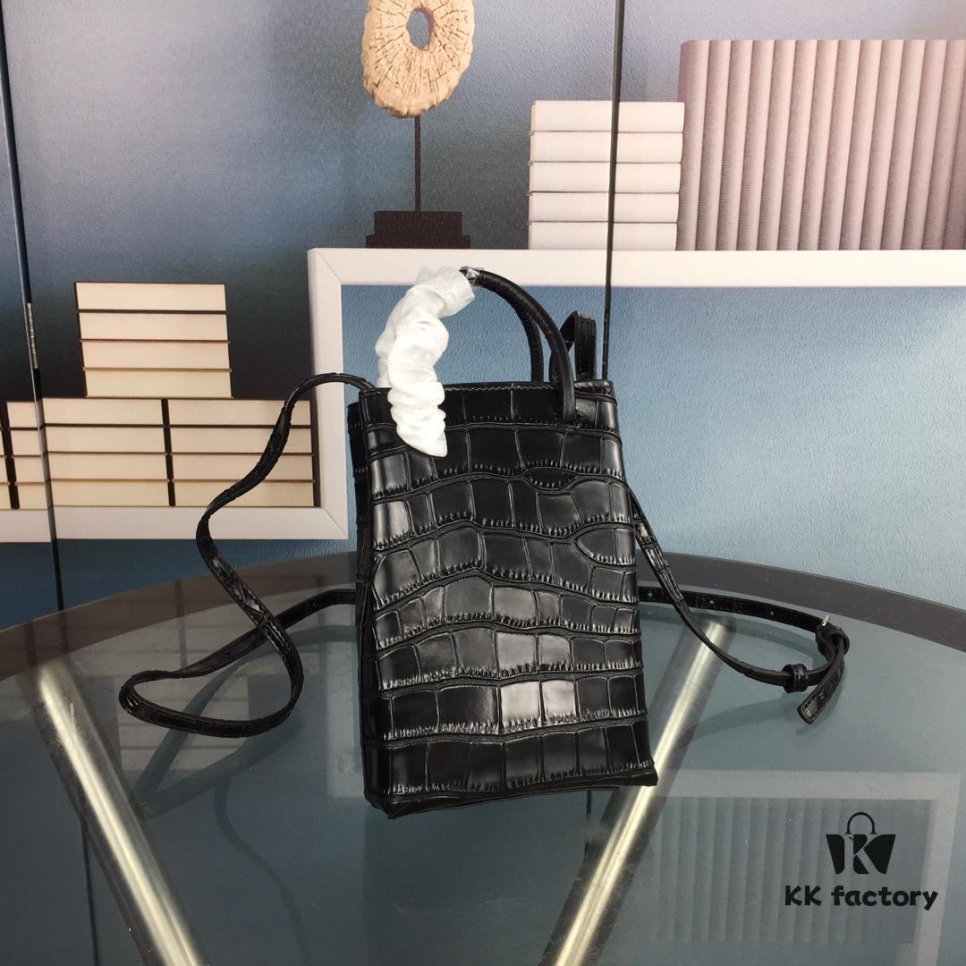 6930e41e6e68136f4d9b271d Crocodile Texture 🔥Balenciaga Phone Bag