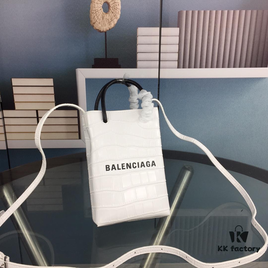 6930e4226e68136f4d9b2722 Crocodile Texture 🔥Balenciaga Phone Bag