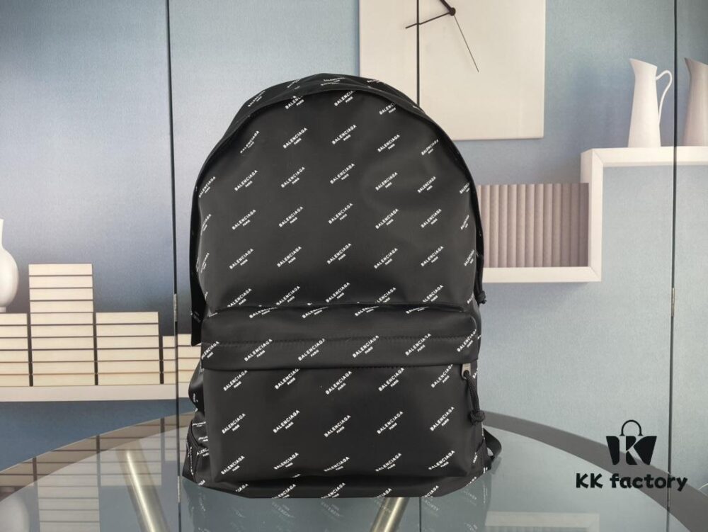 6930e4276e68136f4d9b2728 New Arrival BALENCIAGA Paris Fashion Backpack, High-Quality Screen-Printed Cotton Canvas Bag with Zippered Front Compartment