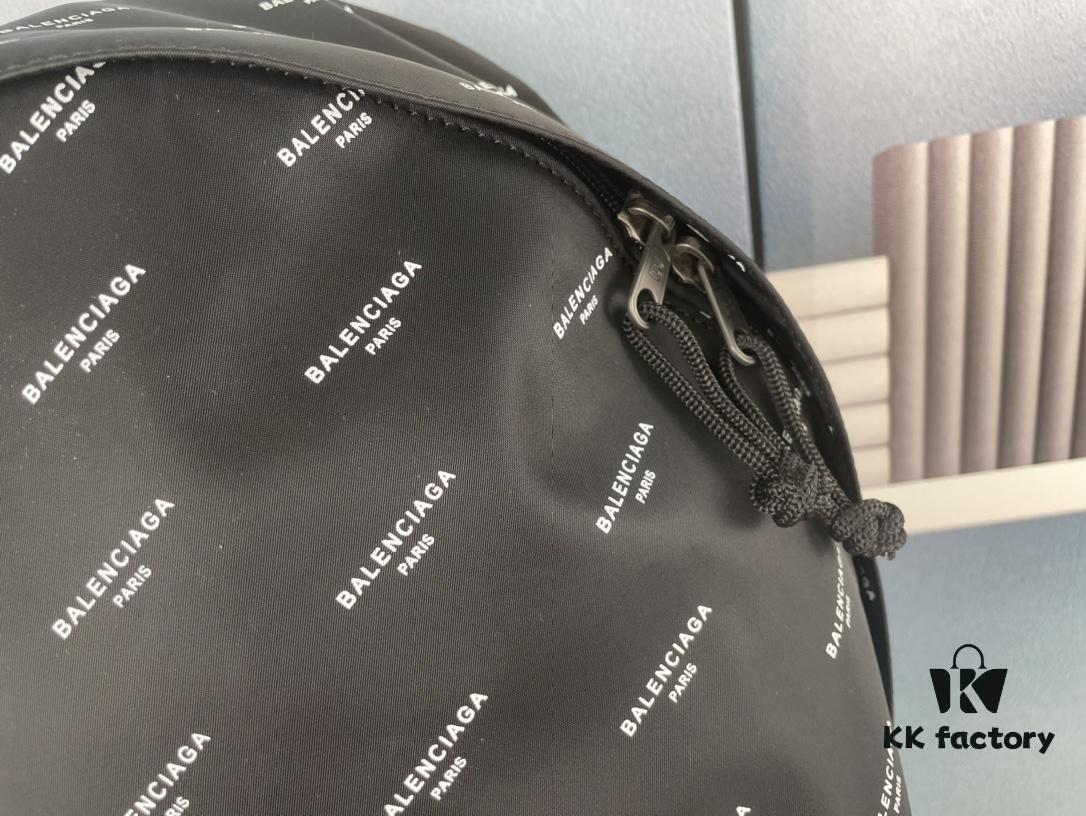 6930e4296e68136f4d9b272d New Arrival BALENCIAGA Paris Fashion Backpack, High-Quality Screen-Printed Cotton Canvas Bag with Zippered Front Compartment