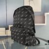 6930e42f6e68136f4d9b2736 New Arrival BALENCIAGA Paris Fashion Backpack, High-Quality Screen-Printed Cotton Canvas Bag with Zippered Front Compartment