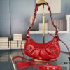 New Color [Small] Balenciaga Latest Le Cagole Half-Moon Crossbody Bag