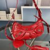 New Color [Small] Balenciaga Latest Le Cagole Half-Moon Crossbody Bag