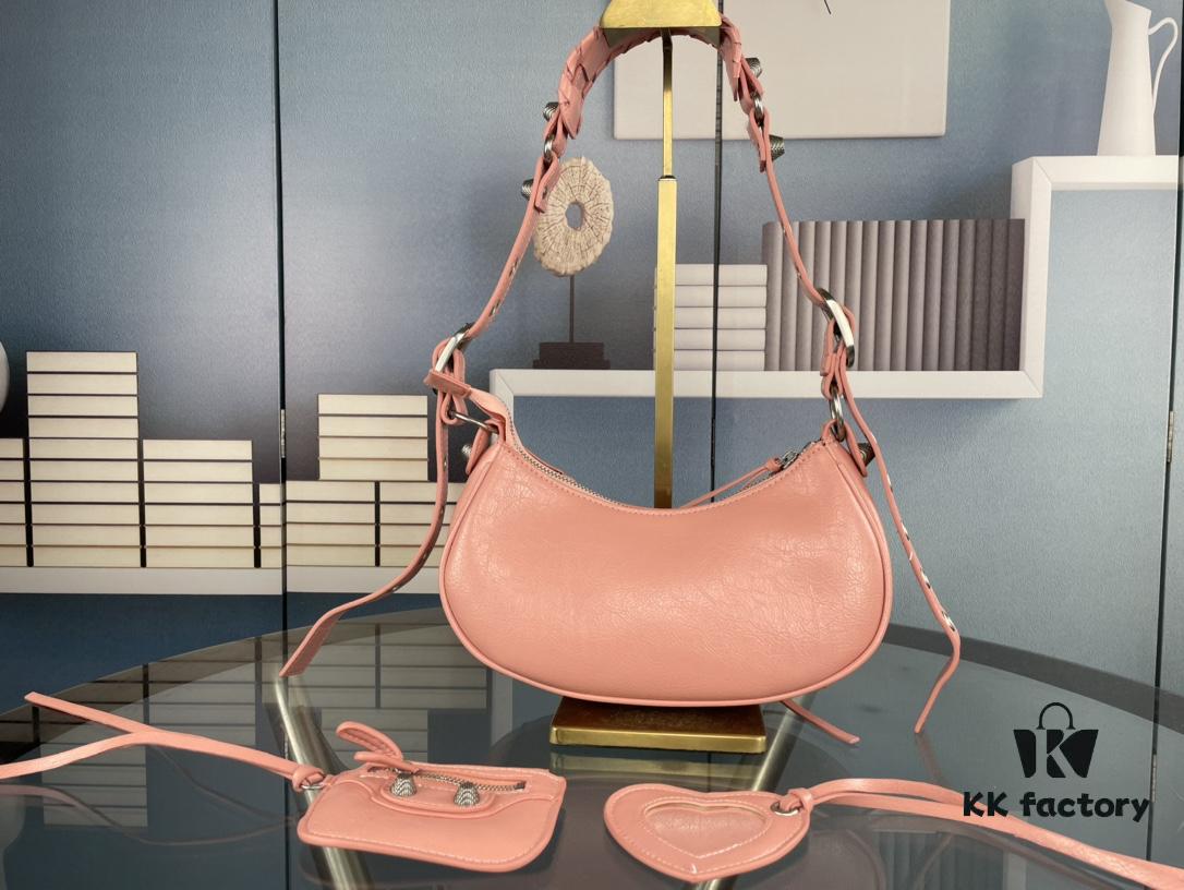 6930e44a6e68136f4d9b275f Small Size - Balenciaga Le Cagole Crescent Shoulder Bag