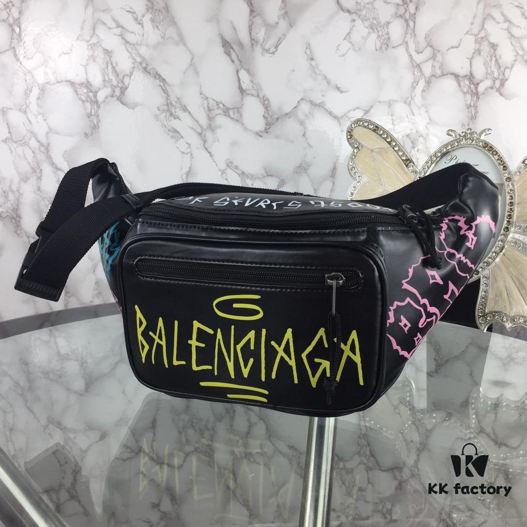 6930e4916e68136f4d9b27c9 Top-Quality Original Version BALENCIAGA Graffiti Crossbody Waist Bag (Unisex) - Imported Genuine Leather, Authentic Hardware, Smooth Zipper
