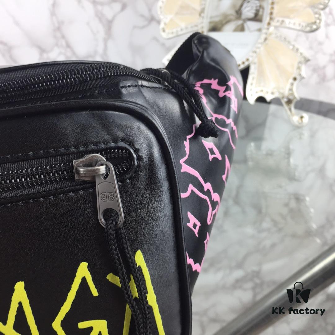 6930e4926e68136f4d9b27cc Top-Quality Original Version BALENCIAGA Graffiti Crossbody Waist Bag (Unisex) - Imported Genuine Leather, Authentic Hardware, Smooth Zipper
