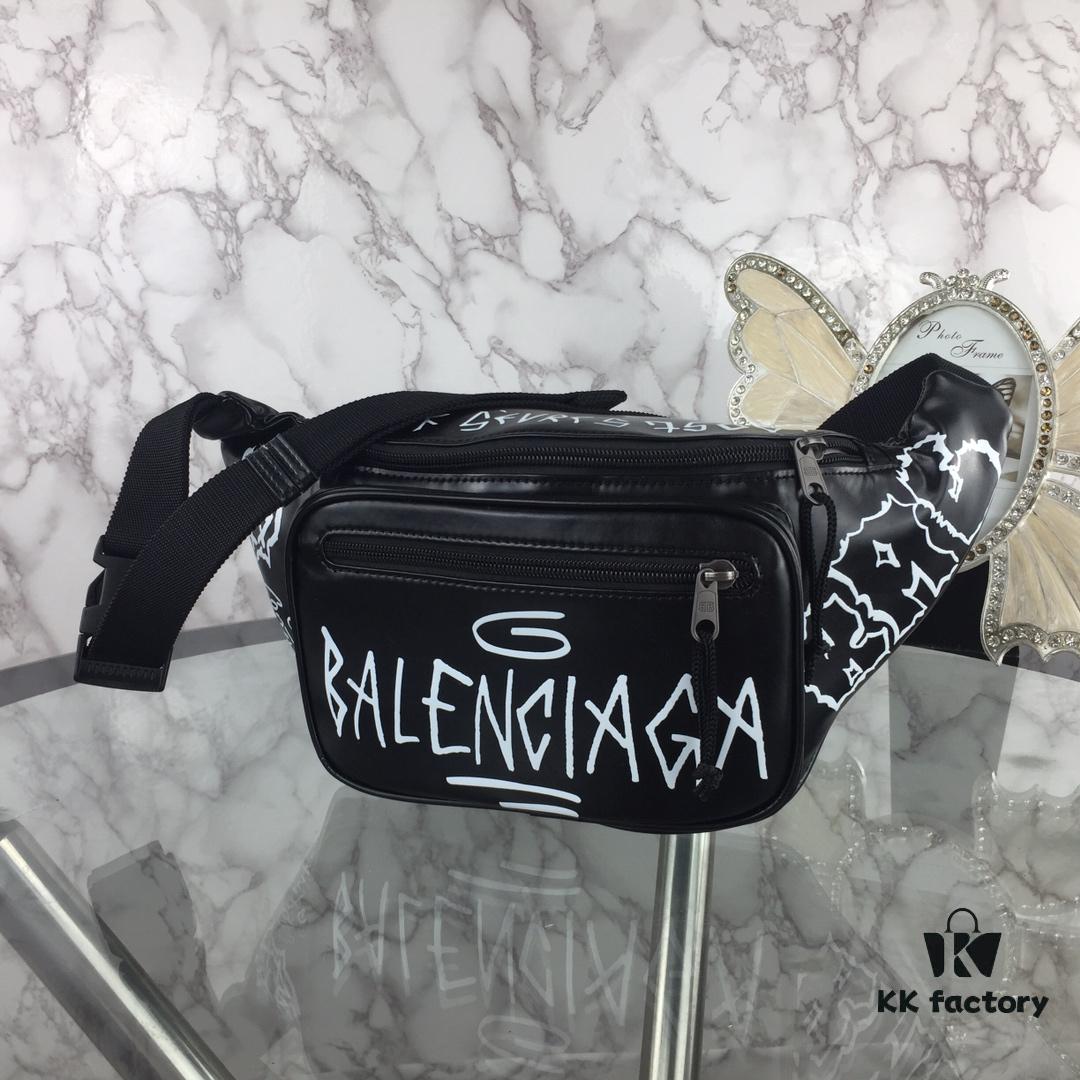 6930e4986e68136f4d9b27d7 Top Quality Original Version BALENCIAGA Balenciaga Chest Bag / Waist Bag (Unisex) Graffiti Design