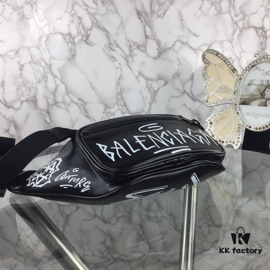 6930e49a6e68136f4d9b27da Top Quality Original Version BALENCIAGA Balenciaga Chest Bag / Waist Bag (Unisex) Graffiti Design
