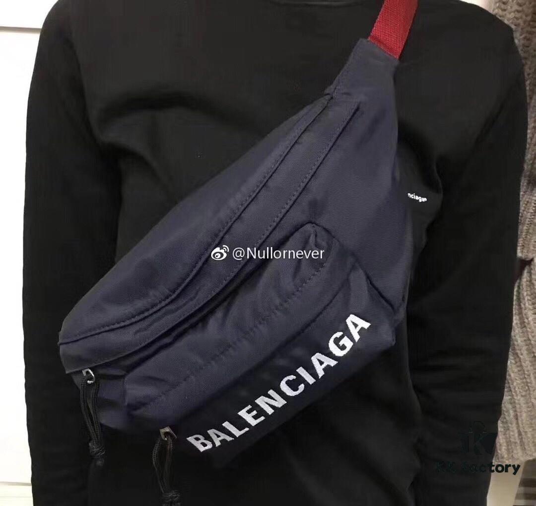 6930e49c6e68136f4d9b27de Upgraded Version Available at Counter 【Top Original Quality】BALENCIAGA Balenciaga Chest Bag / Waist Bag (Unisex) Model: 180613 (Black) Size: 24*9*18cm