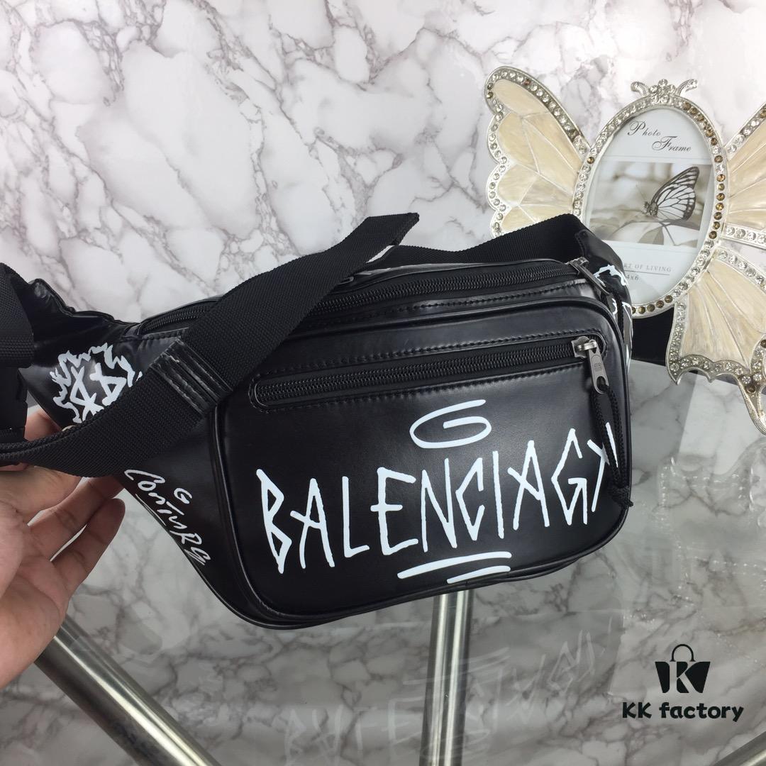 6930e49d6e68136f4d9b27e0 Top Quality Original Version BALENCIAGA Balenciaga Chest Bag / Waist Bag (Unisex) Graffiti Design