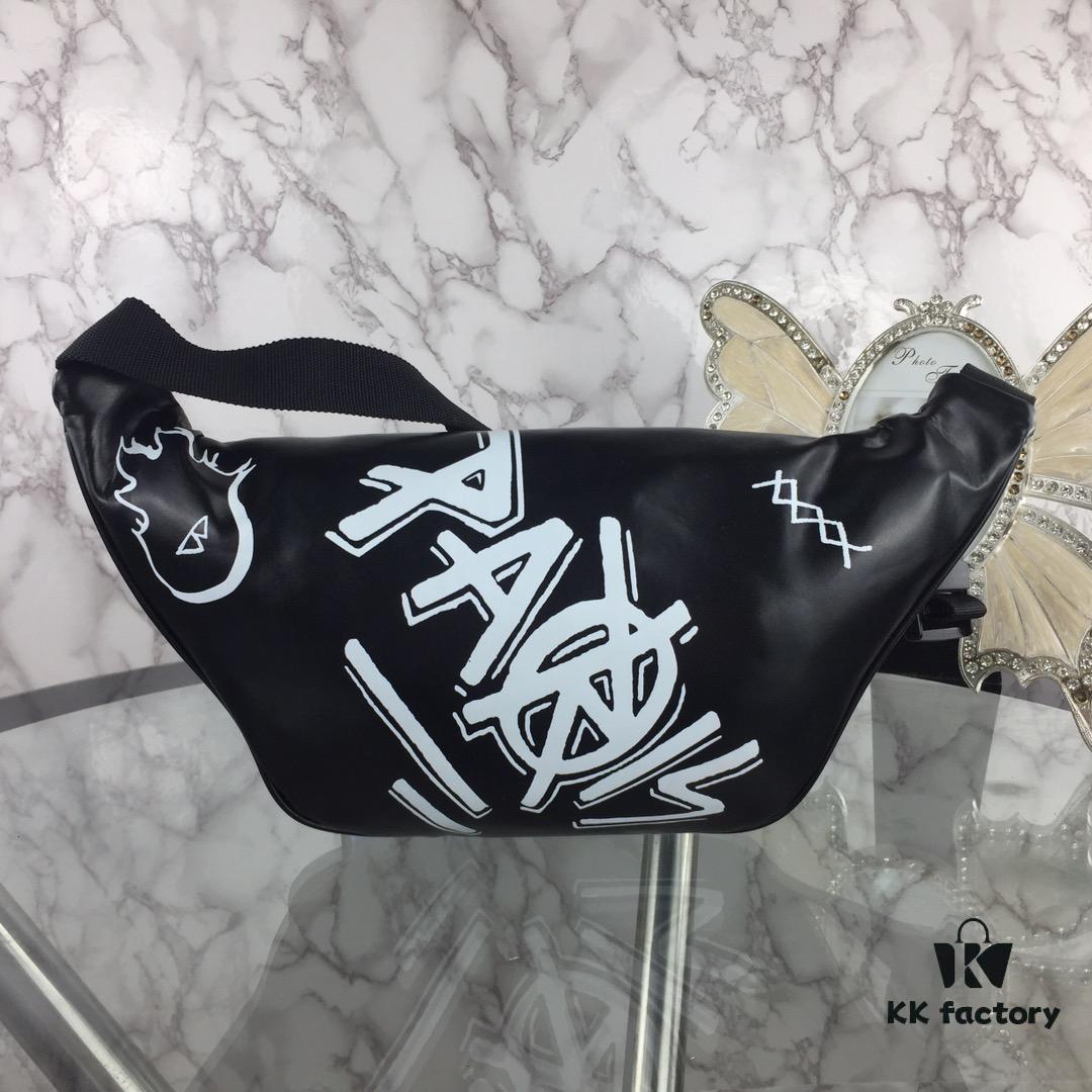 6930e49e6e68136f4d9b27e1 Top Quality Original Version BALENCIAGA Balenciaga Chest Bag / Waist Bag (Unisex) Graffiti Design