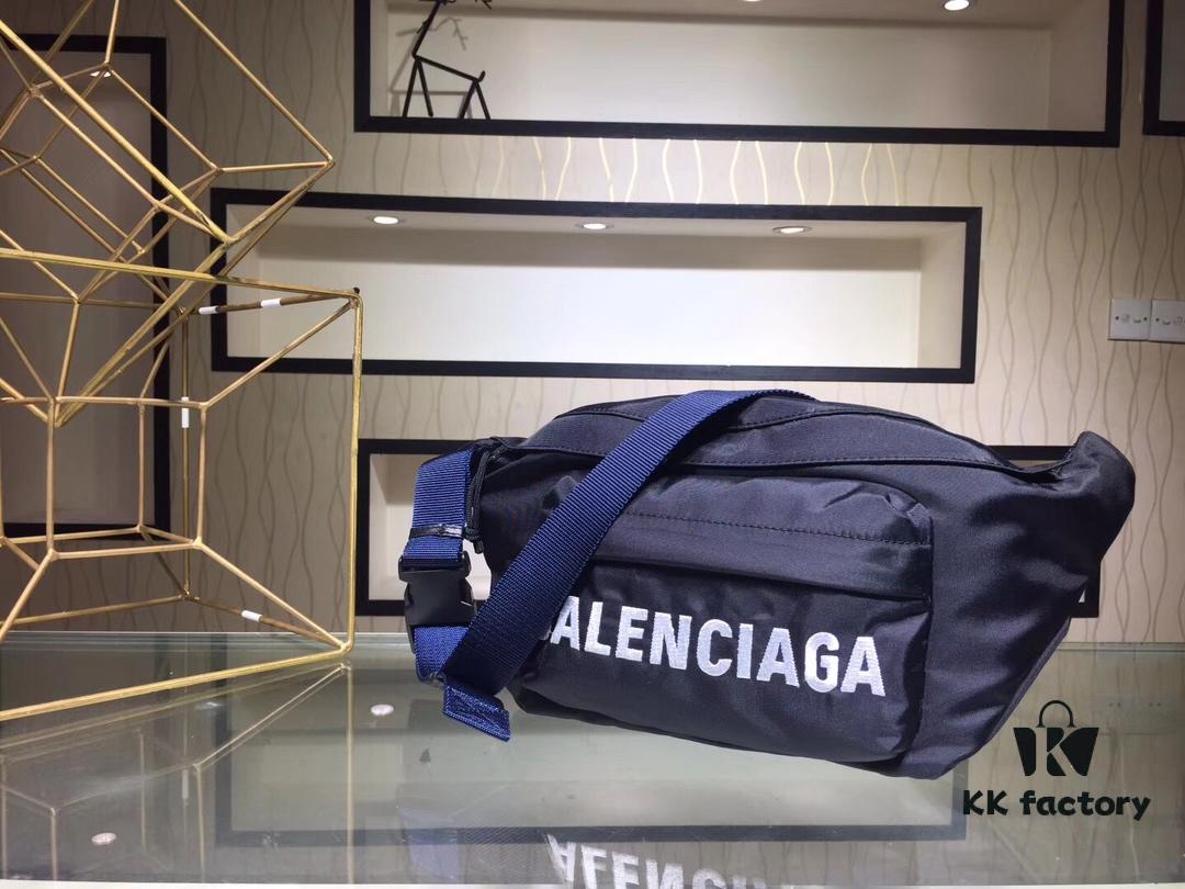6930e49f6e68136f4d9b27e2 Upgraded Version Available at Counter | Top-Quality Original Replica BALENCIAGA Paris Fashion Crossbody Bag / Waist Bag (Unisex) Model: 180613 (Black) Size: 24*9*18cm