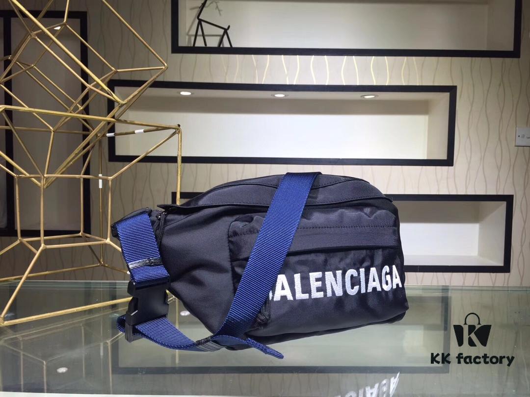6930e4a06e68136f4d9b27e5 Upgraded Version Available at Counter | Top-Quality Original Replica BALENCIAGA Paris Fashion Crossbody Bag / Waist Bag (Unisex) Model: 180613 (Black) Size: 24*9*18cm