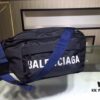 6930e4a16e68136f4d9b27e7 Upgraded Version Available at Counter | Top-Quality Original Replica BALENCIAGA Paris Fashion Crossbody Bag / Waist Bag (Unisex) Model: 180613 (Black) Size: 24*9*18cm