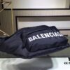 6930e4a16e68136f4d9b27e9 Upgraded Version Available at Counter | Top-Quality Original Replica BALENCIAGA Paris Fashion Crossbody Bag / Waist Bag (Unisex) Model: 180613 (Black) Size: 24*9*18cm