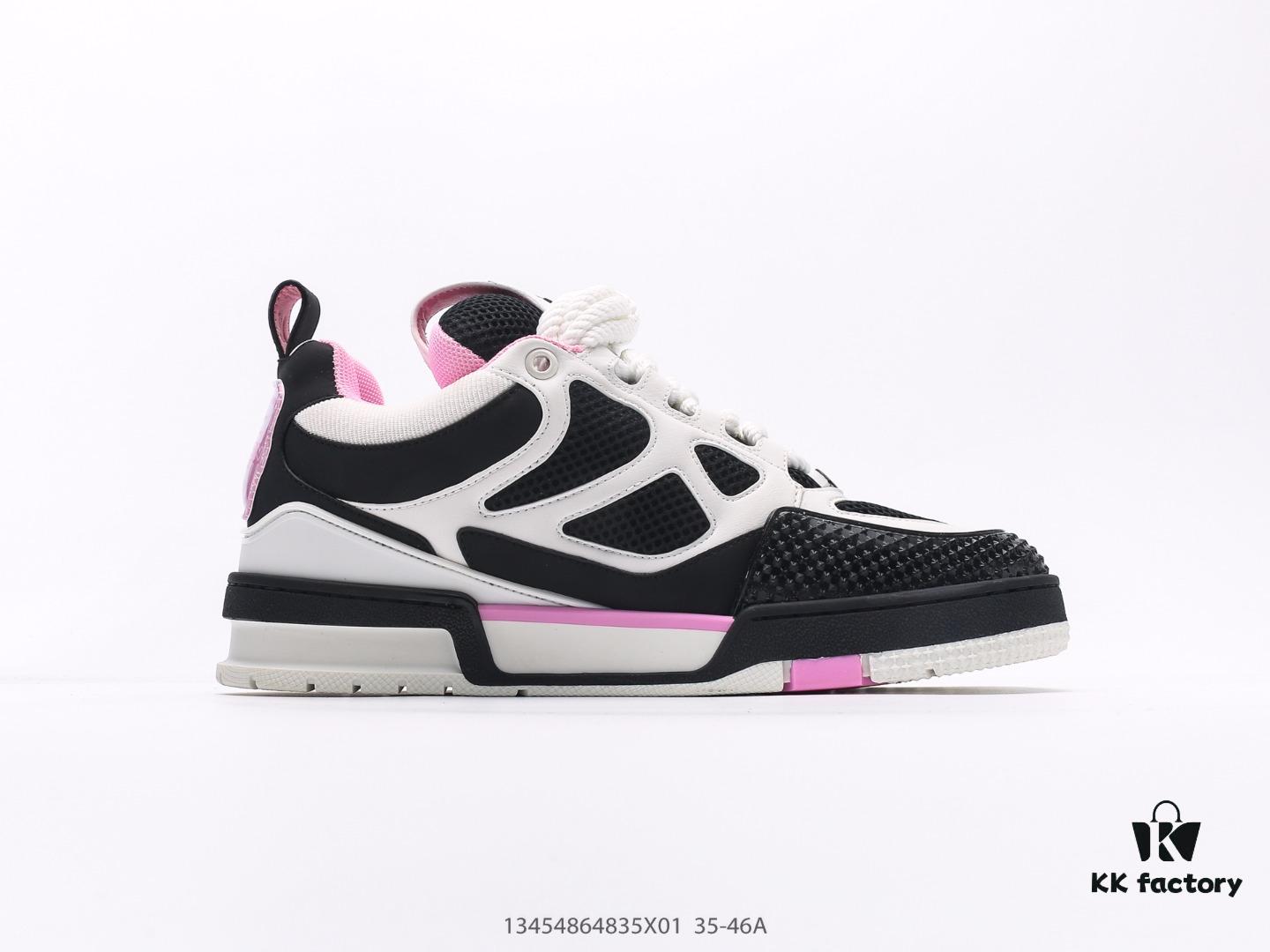 6930e4dd6e68136f4d9b2851 Louis Vuitton LV Sneakers, Fashionable Chunky Elevator Sports Shoes with Comfortable Non-Slip Sole and Iconic 3D Printed Logo