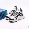 Louis Vuitton Arch Light Sneakers LV Genuine Leather Color-Block Cushioned Mesh Athletic Bow Dance Retro Dad Sneakers