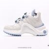 Louis Vuitton Arch Light Sneakers LV Genuine Leather Color-Block Shock-Absorbing Mesh Athletic Bow Dance Retro Dad Sneakers