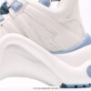 Louis Vuitton Arch Light Sneakers LV Genuine Leather Color-Block Shock-Absorbing Mesh Athletic Bow Dance Retro Dad Sneakers