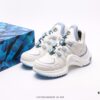 Louis Vuitton Arch Light Sneakers LV Genuine Leather Color-Block Shock-Absorbing Mesh Athletic Bow Dance Retro Dad Sneakers