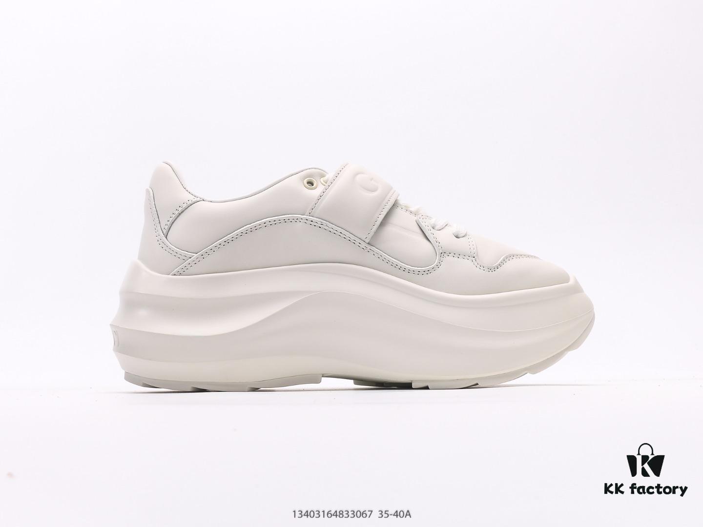 Gucci Rhyton Vintage Leather Horn-Style Retro Dad Casual Running Sneakers