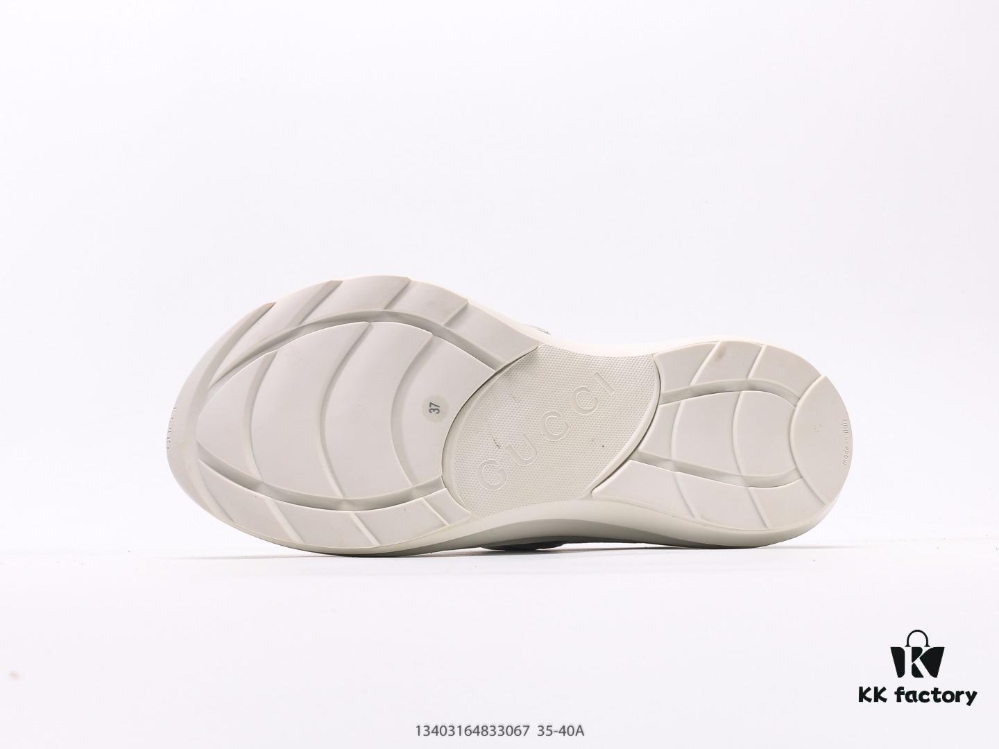 Gucci Rhyton Vintage Leather Horn-Style Retro Dad Casual Running Sneakers
