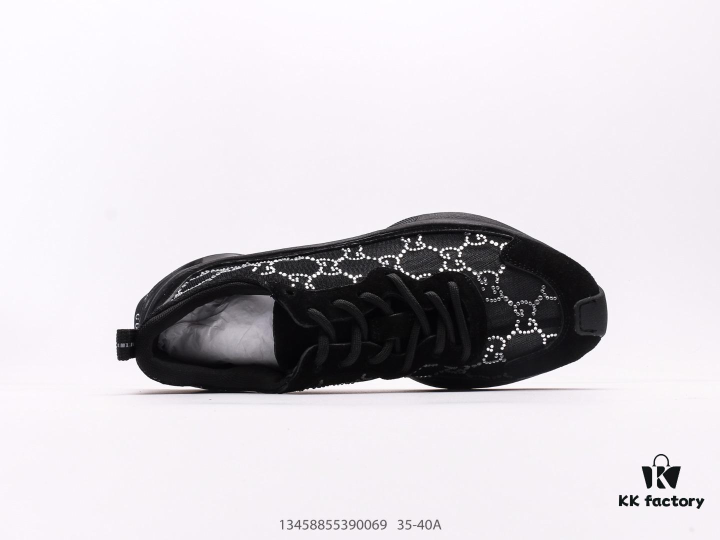 6930e5396e68136f4d9b28fa Gucci Rhyton Vintage Trainer Sneaker, 3D Leather Retro Running Shoes